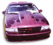 Motor City Hi-Performance - 3 1/2 in. cowl hood, 94-96 Impala, 91